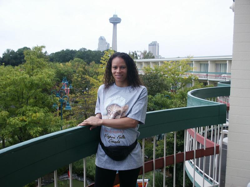 PICT0320.JPG - Cheena on the hotel balcony